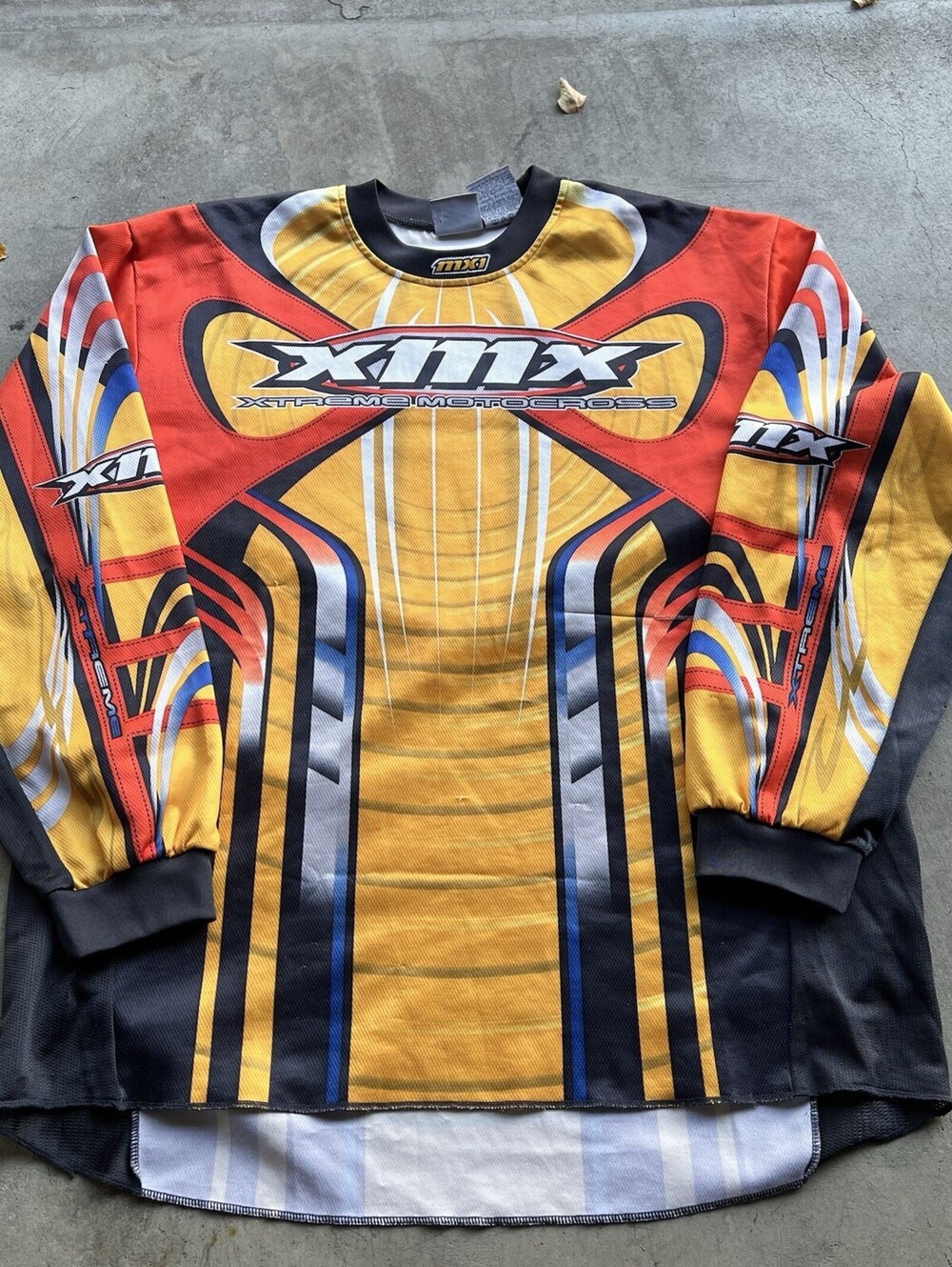 Vintage 90s Men's XMX Xtreme Motorcross AOP Polyester Jersey Large Travis Scott